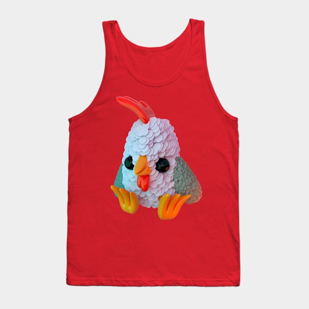 Sit Chicken Sit Tank Top by fakeface